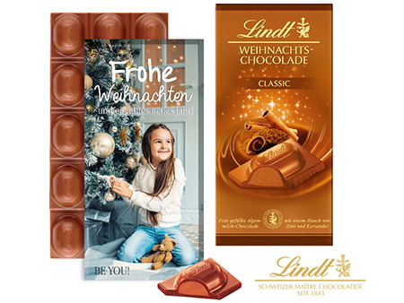 Lindt Weihnachtsschokolade Werbeartikel Werbegeschenke Werbemittel Bedrucken Cartoon It E K