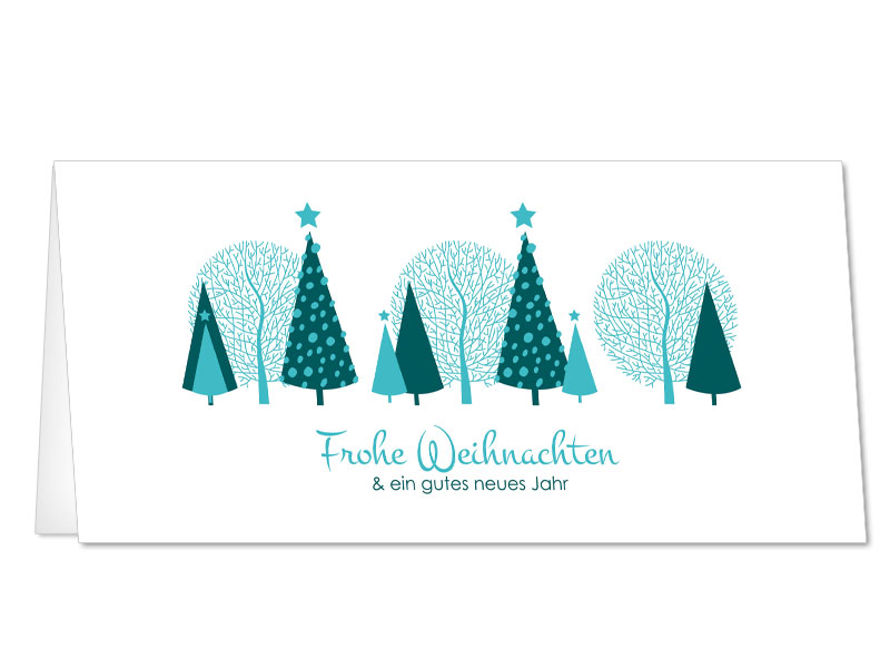 Moderne Weihnachtskarten